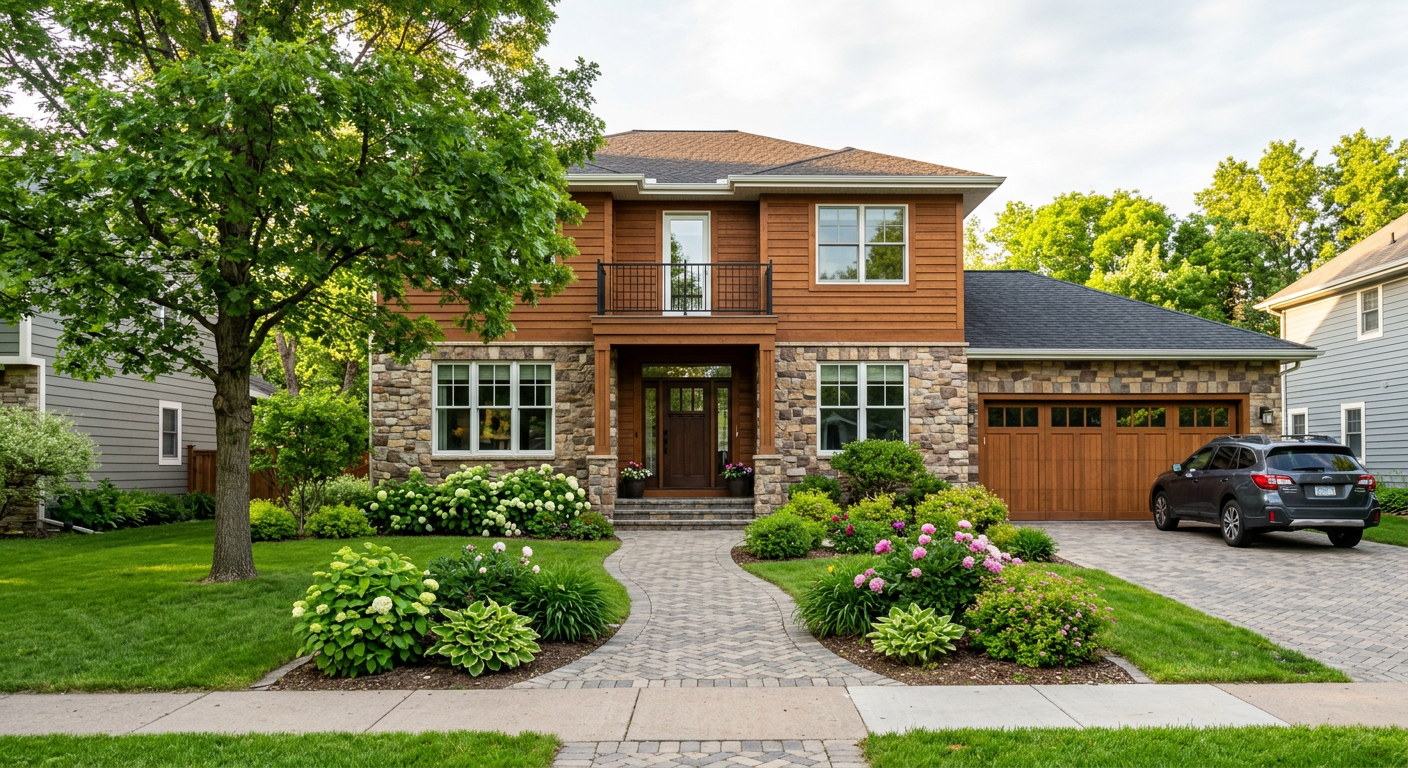 Cedar siding on a Twin Cities residence